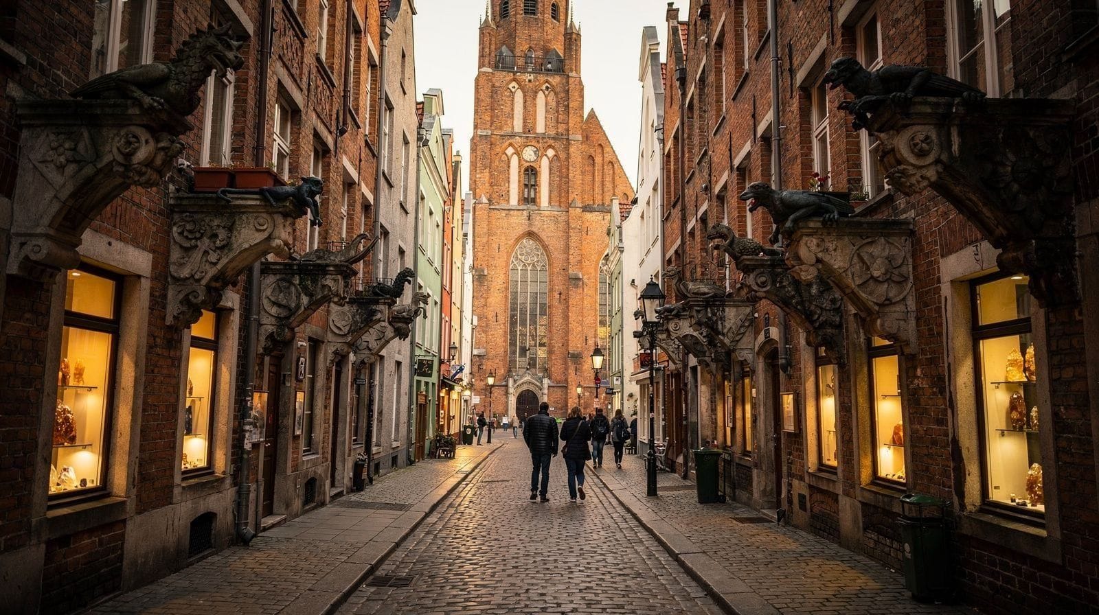 Rue Mariacka : la ruelle de l'ambre à Gdańsk