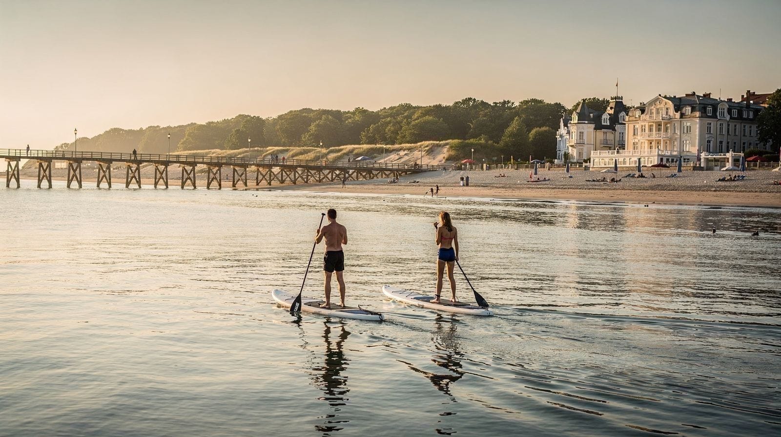 Stand-up paddle à Sopot et Gdynia